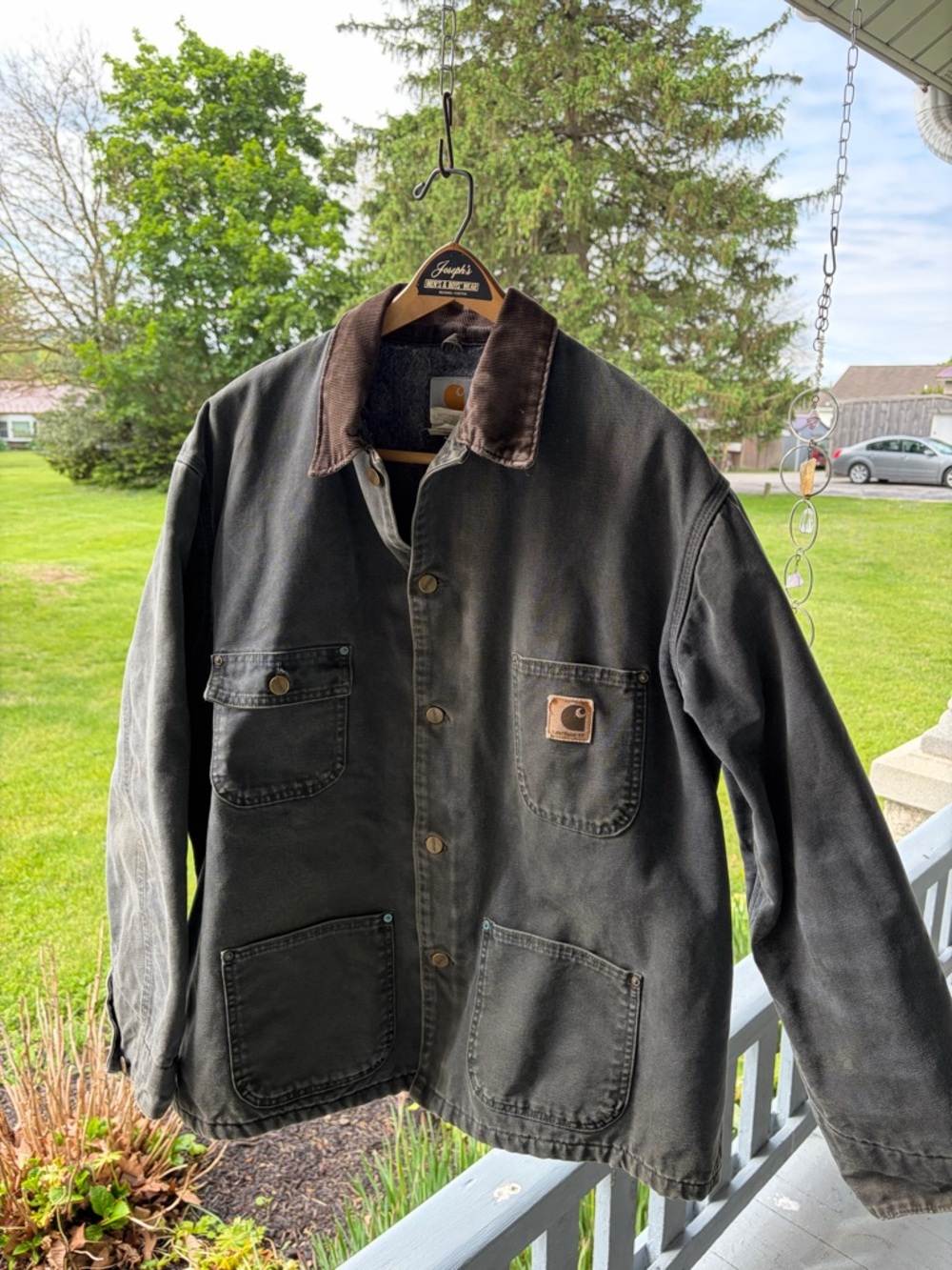 Carhartt Vintage workwear Detroit Jacket Blanket lined.  Rare dark grey